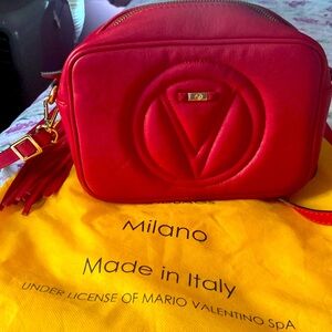 Mia Signature Leather Crossbody Bag Valentino by Mario Valentino.